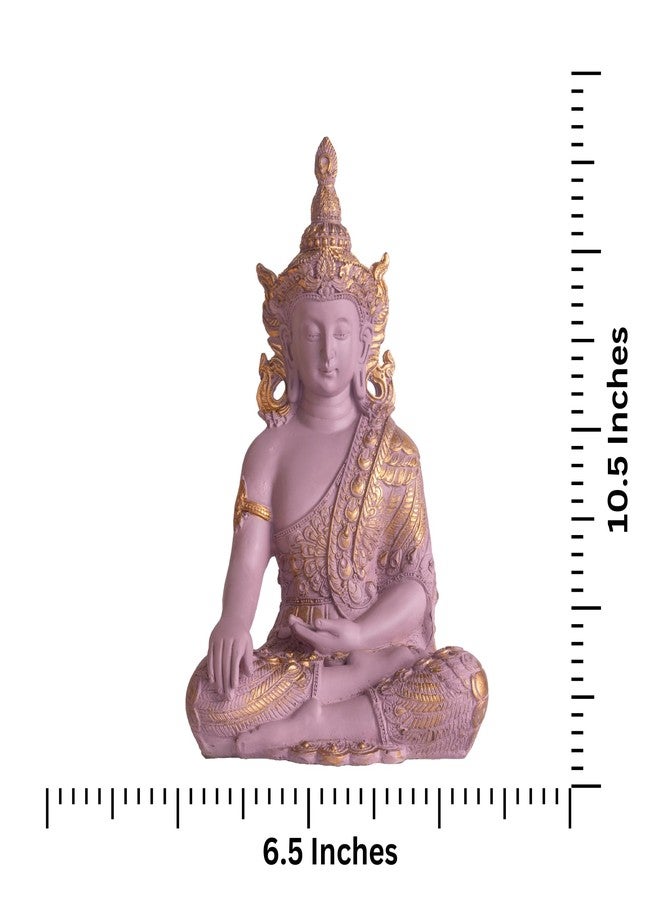 The Advitya تمثال بوذا أدفيتيا لتزيين المنزل | تمثال بوذا/غوتاما بوذا/شاكياموني، قطعة فنية رائعة لمنزل جديد، هدية عيد ميلاد، هدية للشركات | قطع ديكور منزلية لغرفة المعيشة (وردي فاتح) - Image 4